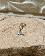 Sterling Silver Whale Tail Charm
