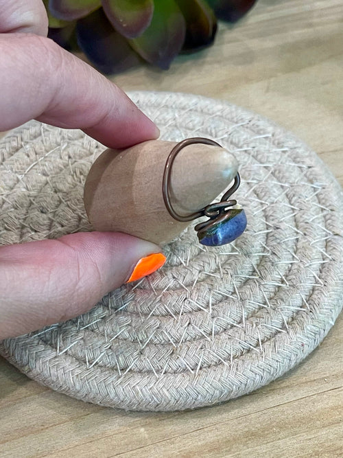 Vintage Handmade Copper Ring Sz 5