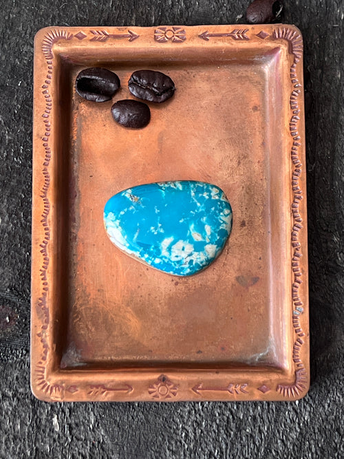 Teal Kingman Turquoise Cabochon, K001