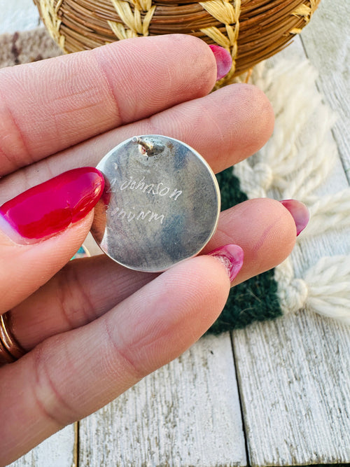 Handcrafted Old Pawn Sterling Silver & Multicolor Opal Inlay Post Earrings