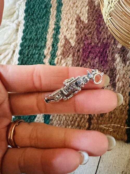 Handcrafted Sterling Silver Mini Kokopelli Charm