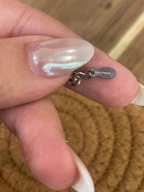 Handmade Sterling Silver & Sonoran Mountain Turquoise Beaded Necklace