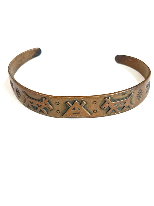 Vintage Handmade Copper Cuff