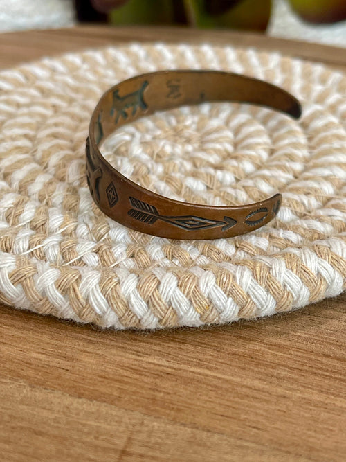 Vintage Handmade Copper Cuff