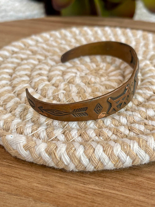 Vintage Handmade Copper Cuff