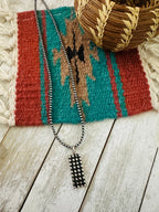 Navajo Sterling Silver Pearl Beaded Bubble Necklace