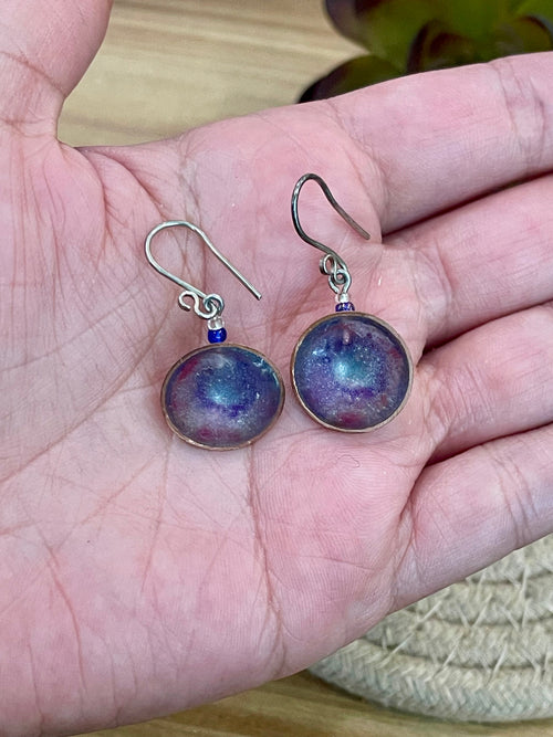 Vintage Handmade Copper Dangle Earrings