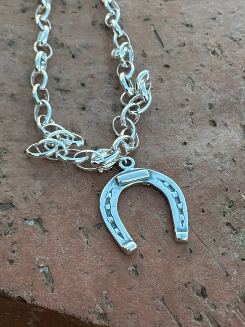 Hand Crafted Sterling Silver Horseshoe Charm