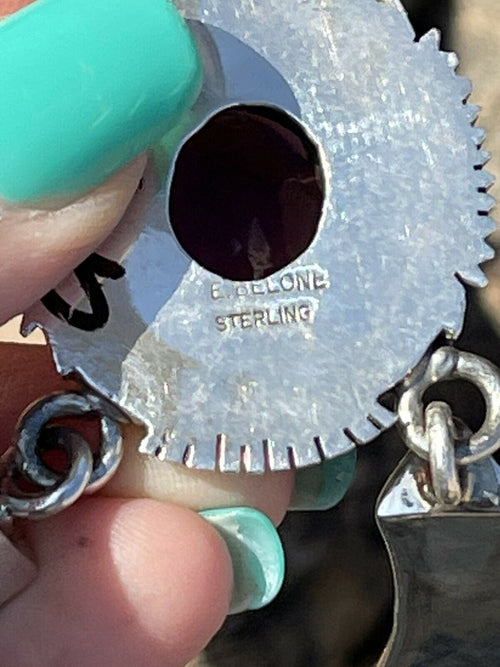 Handcrafted Vintage Amethyst & Sterling Silver Necklace and Earrings Set