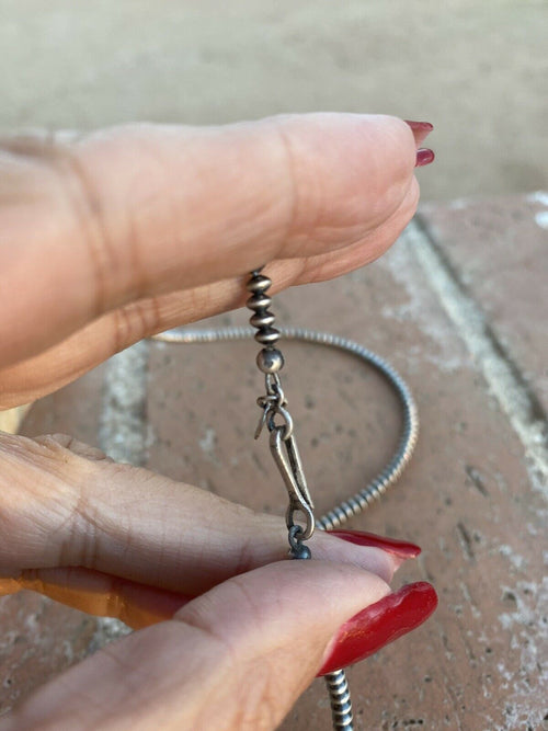 Sterling Silver Saucer Handcrafted Pearls 3mm 20 Inch