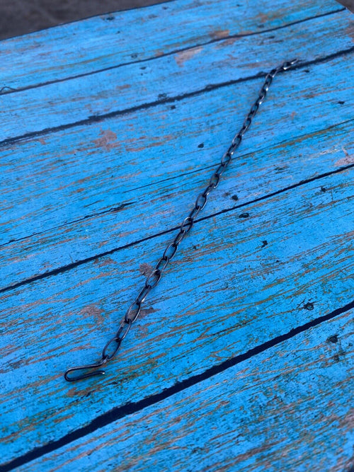 Handcrafted Sterling Silver Beautiful Handmade Chain Link Extender 8”