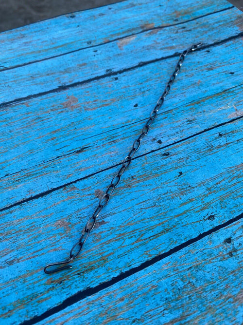 Handcrafted Sterling Silver Beautiful Handmade Chain Link Extender 8”