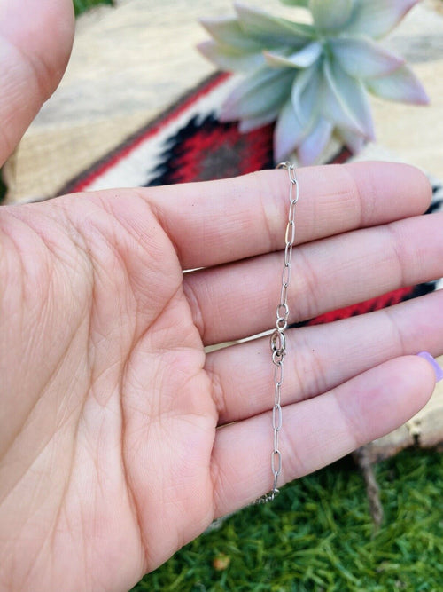 Vintage Zuni Multi Stone & Sterling Silver Inlay Mud Head Necklace Signed