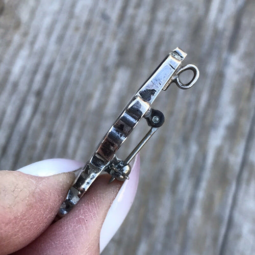 Handcrafted Vintage Sterling Silver & Multi Stone Kachina Dancer Pendant/ Pin