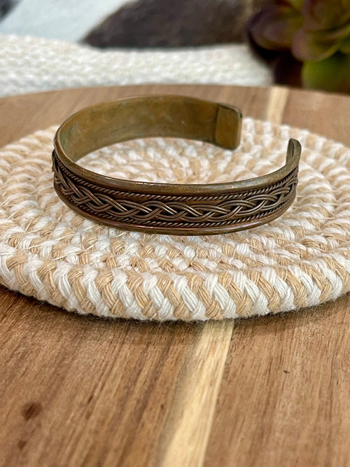 Vintage Handmade Copper Cuff