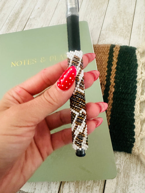 Handcrafted Muticolor Beaded Pen