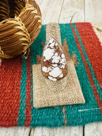 Old Pawn Navajo Sterling Silver & Wild Horse Adjustable Ring