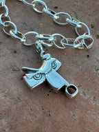 Handcrafted Sterling Silver Saddle Up Charm