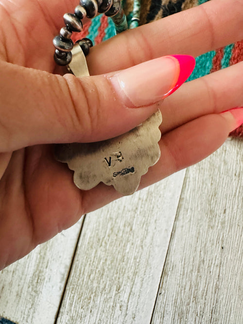 Navajo Sterling Silver & Turquoise Cluster Beaded Necklace