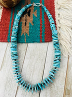 Navajo Turquoise & Heishi Beaded Necklace 18”