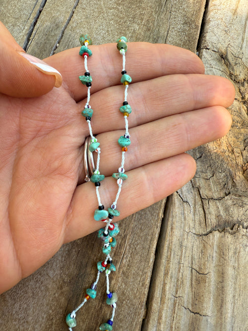 “The Golden Collection” Beaded Bliss Handmade Beaded Necklace 16” STYLE 5