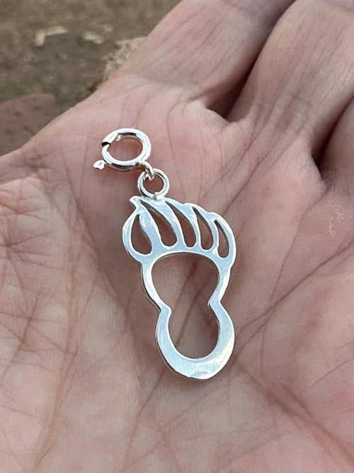 Handcrafted Sterling Silver Bear Charm Charm