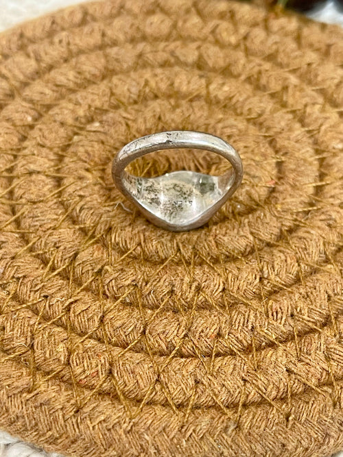 Old Pawn Vintage Sterling Silver & Multi Stone Sz 6 Ring