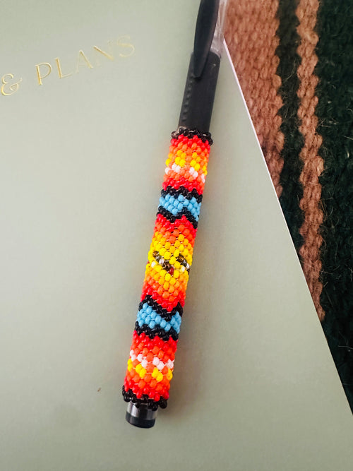 Navajo Made Muticolor Beaded Pen