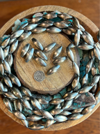 Handmade Sterling Silver Melon Beads, The Fatty