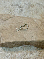 Sterling Silver Open Heart Charm