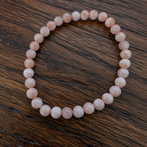 Sunstone 3mm Beaded Stretch Bracelet
