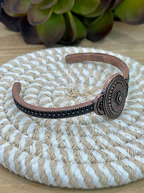 Vintage Handmade Copper Cuff