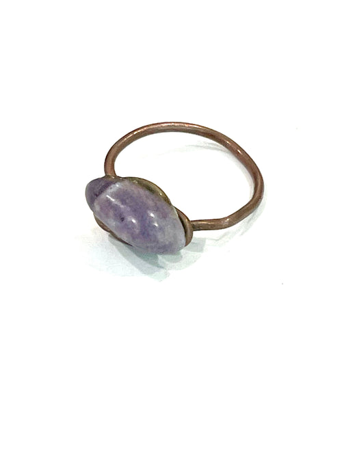 Vintage Handmade Copper Ring Sz 5