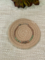 Handmade Copper & Turquoise Beaded Bracelet