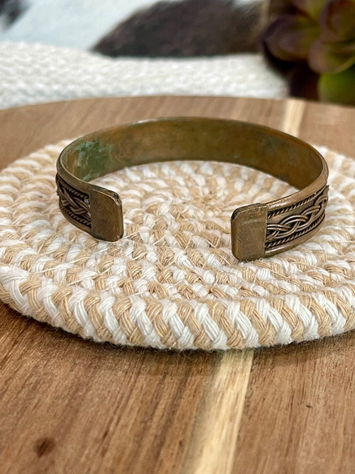 Vintage Handmade Copper Cuff