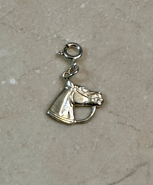 Sterling Silver Horse Head Charm