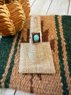 Handcrafted Old Pawn Sterling Silver & Turquoise Ring Size 6.25