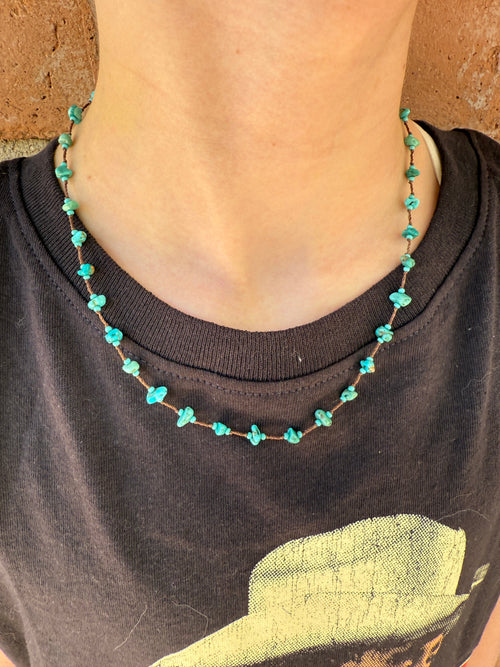 “The Golden Collection” Beaded Bliss Handmade Beaded Necklace 17” STYLE 2