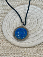 Vintage Old Pawn Handmade Sterling Silver & Lapis Lazuli Necklace