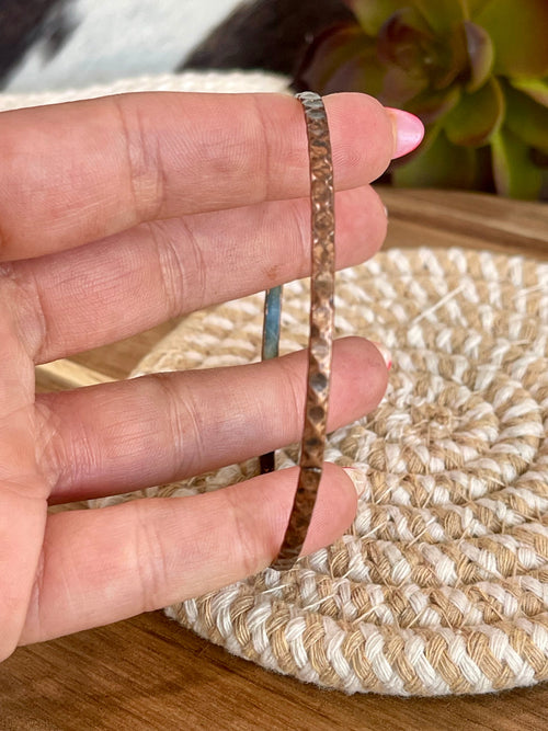Vintage Handmade Copper Bangle Bracelet