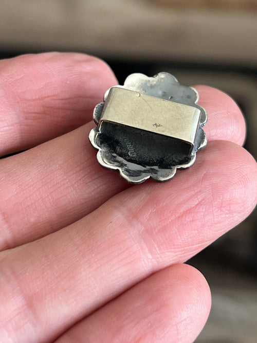 Sterling Silver Traditonal Style Concho Slide