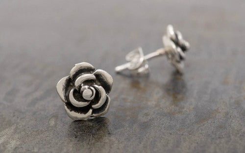 Vintage Style Flower Stud Earrings