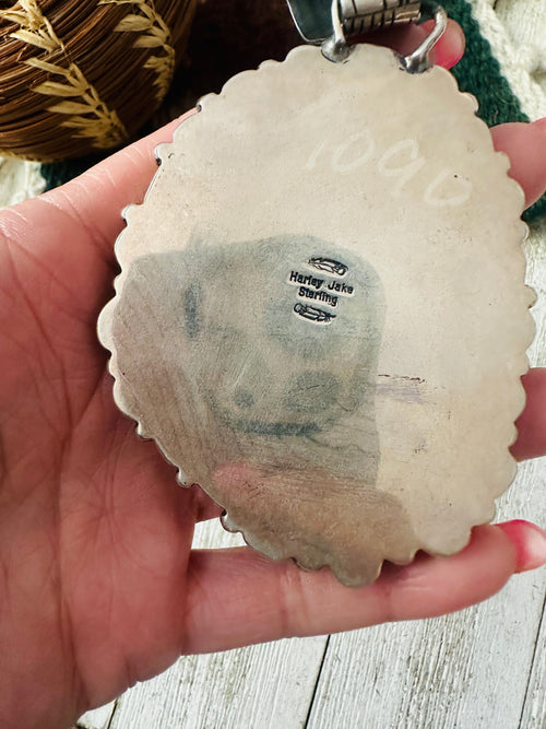 Handcrafted Multi Stone & Sterling Silver Cluster Pendant by Harley Jake