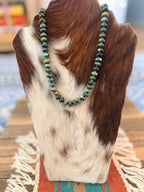 Handmade Hubei Turquoise Beaded 18” Necklace
