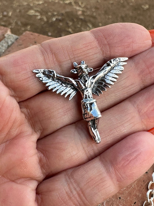 Handcrafted Sterling Silver Eagle Kachina Charm