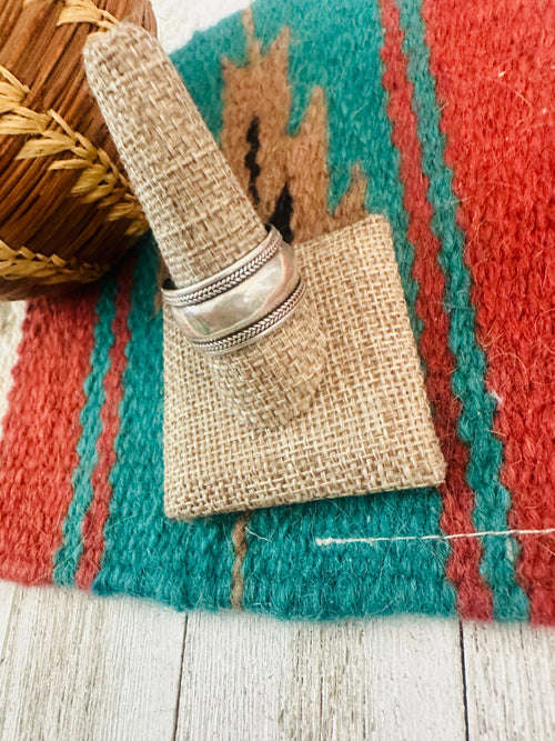 Old Pawn Navajo Sterling Silver Band Ring Size 11.5