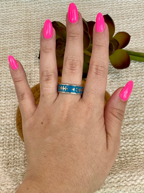 Old Pawn Vintage Handmade Sterling Silver Sz 11.5 Band