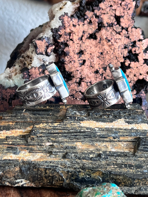 Raymond Coriz Sonoran Mountain Turquoise Cross Ring