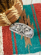 Handcrafted Old Pawn Sterling Silver Cuff Bracelet