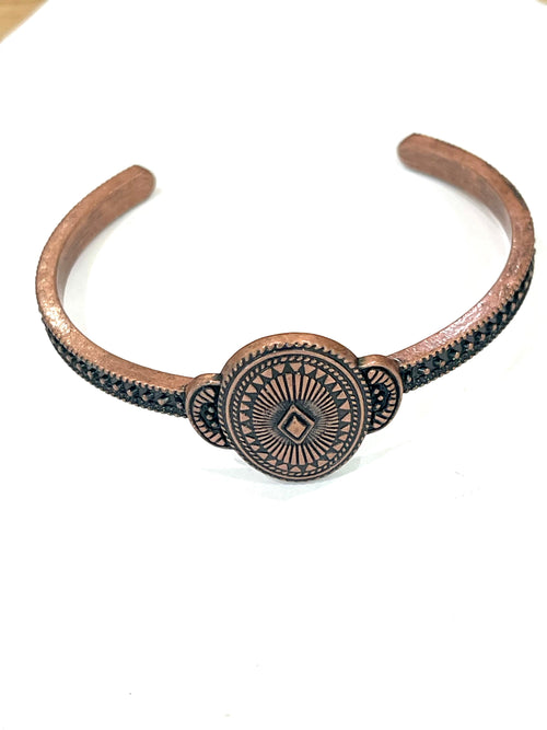 Vintage Handmade Copper Cuff